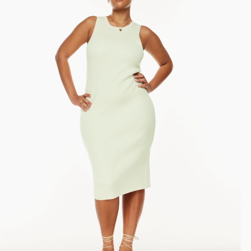 Aritzia Moonstruck Dress - Rainwash Green - NWT